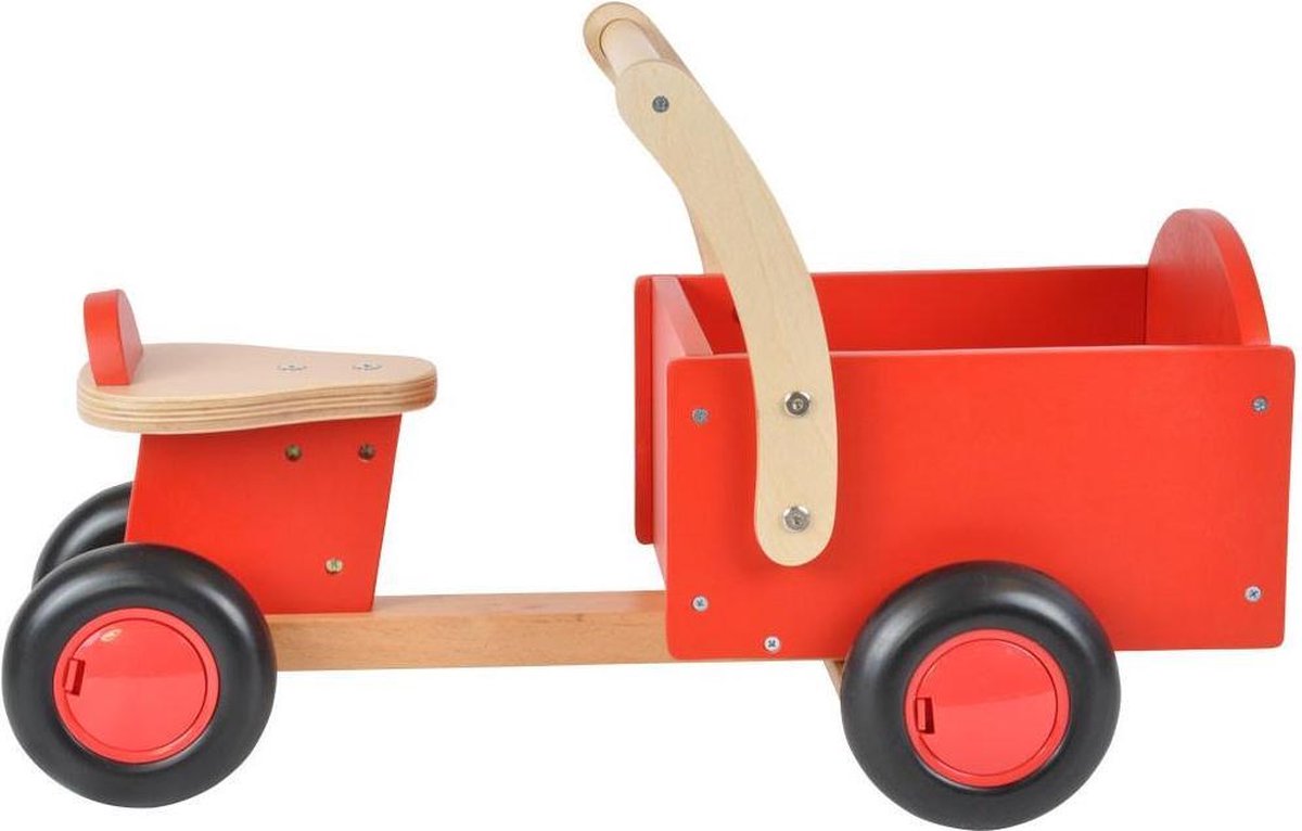 Bandits and Angels - Houten Bakfiets Litte Rider Red - Rood