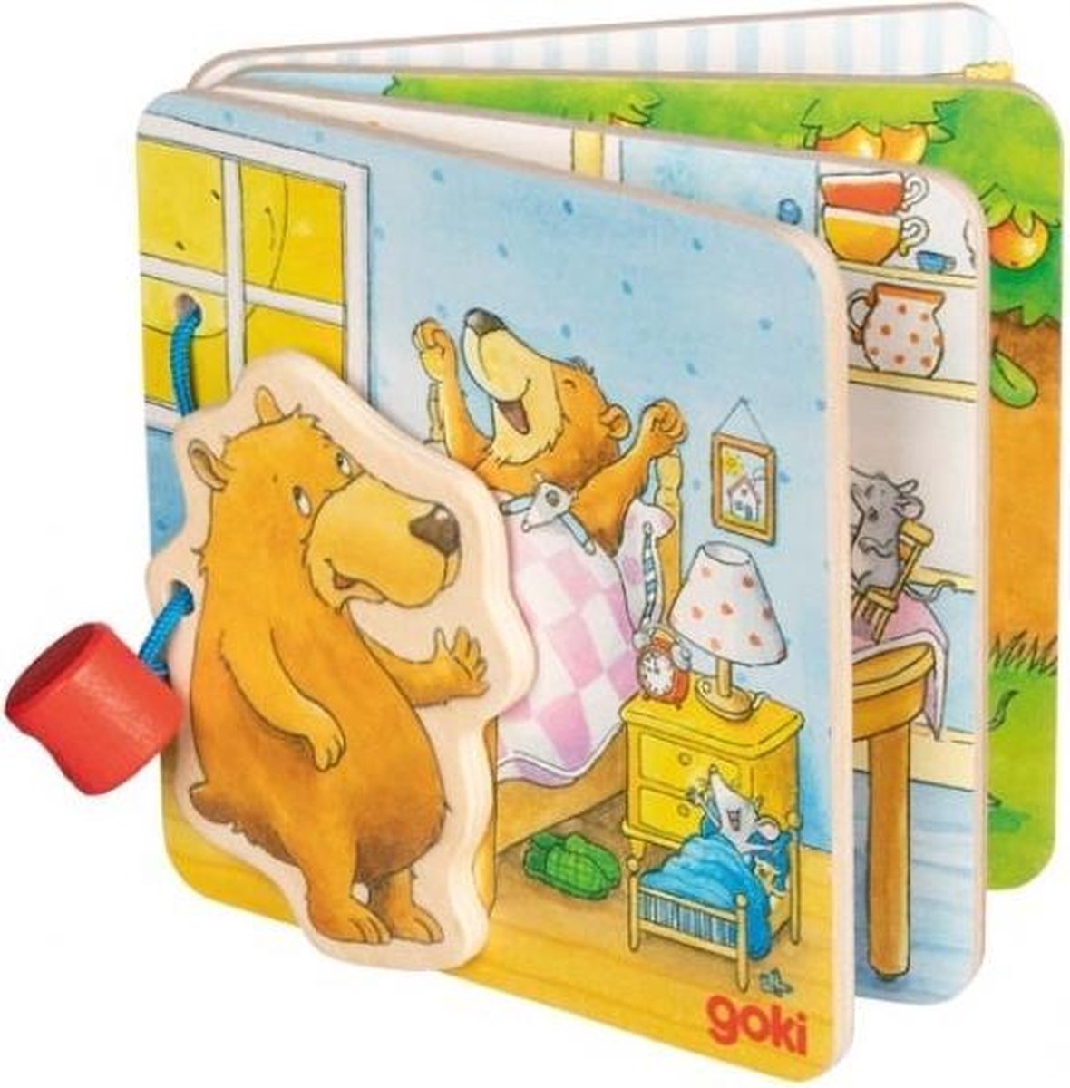 Goki Houten Boekje Beertje 10 Cm