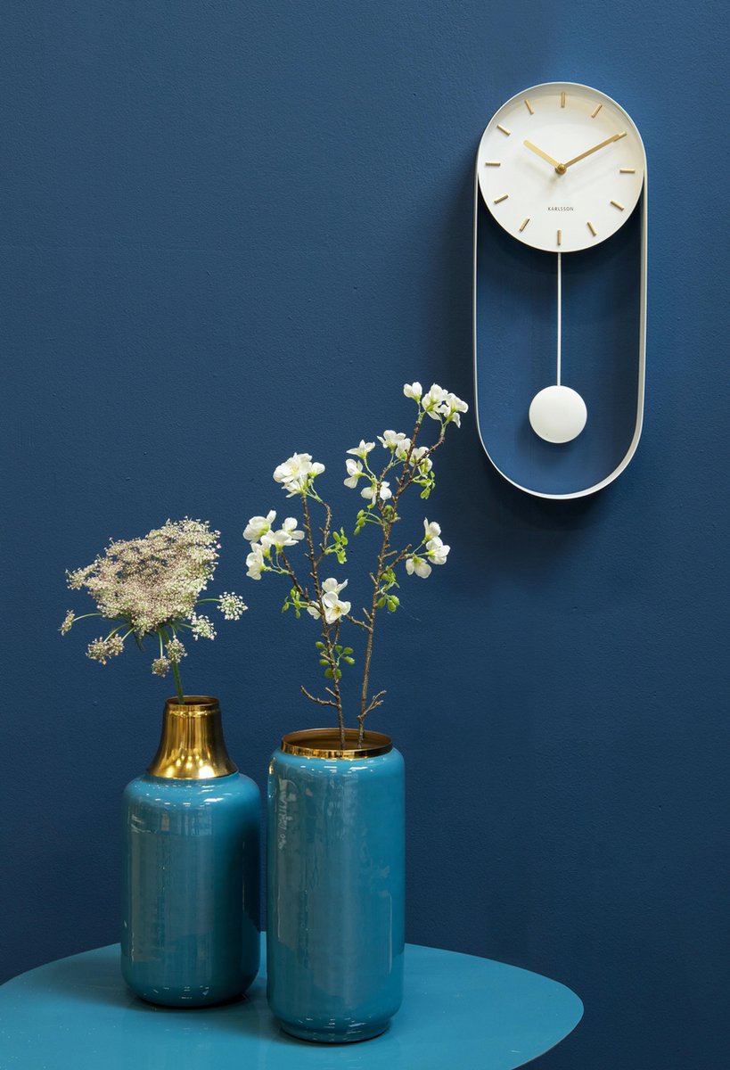 Karlsson - Pendule Charm Wandklok 50x20x4,8cm - Wit