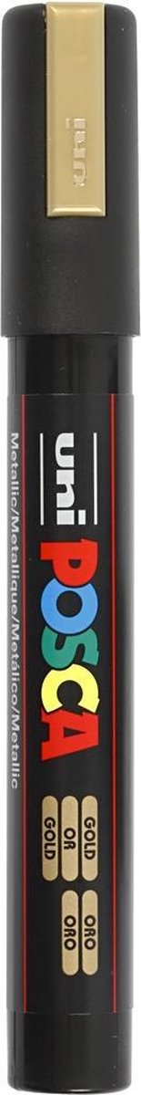 Posca Uni-ball Paint Marker Op Waterbasis Pc-5m - Goud