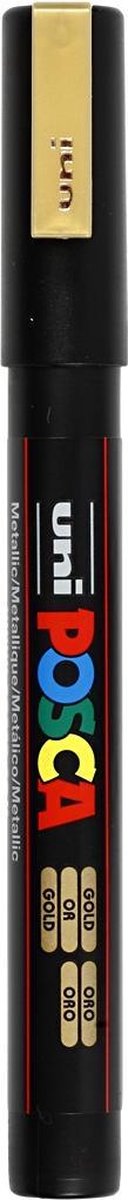 Posca Uni-ball Paint Marker Op Waterbasis Pc-3m - Goud