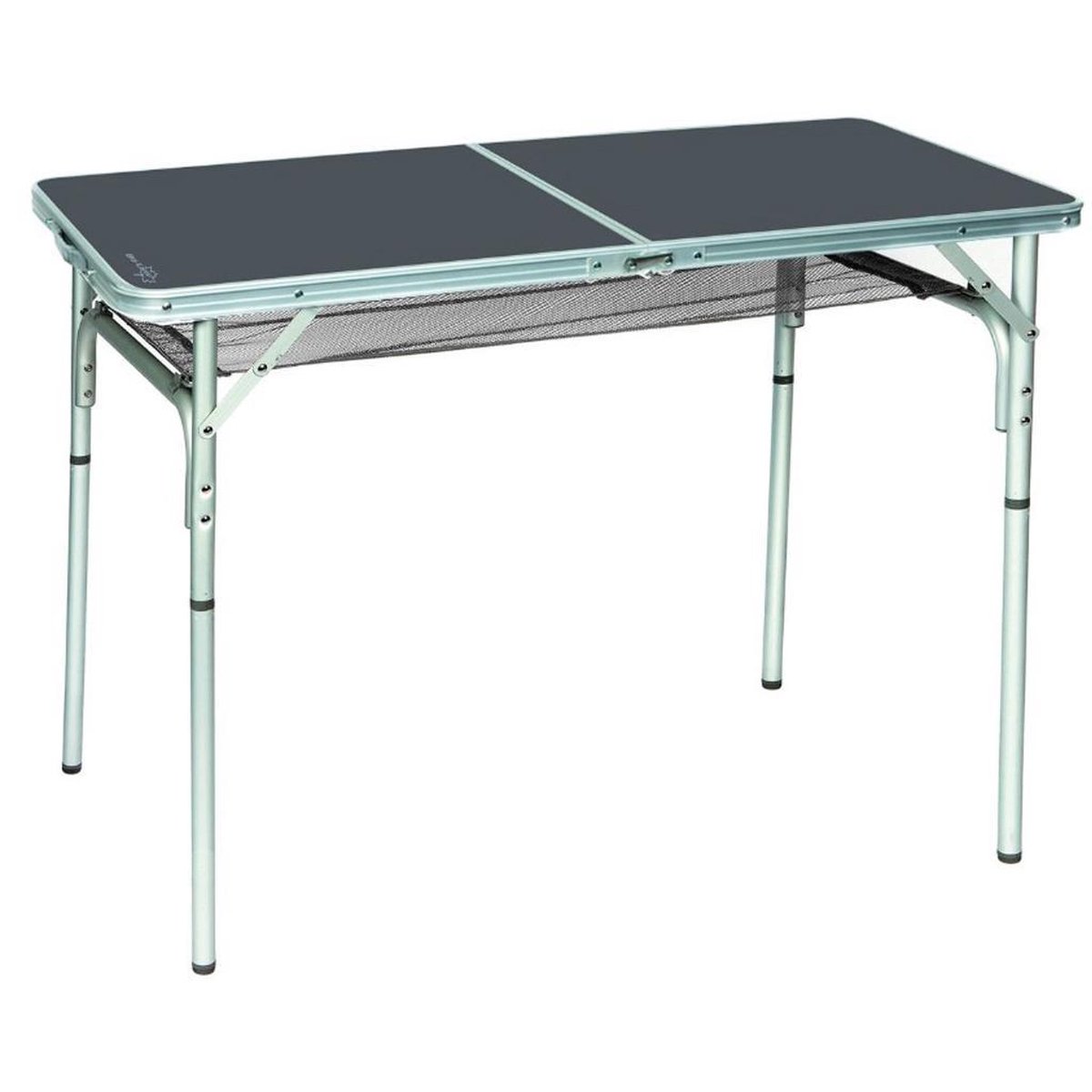 Bo-Camp - Tafel - Koffermodel - 120x60 Cm - Grijs