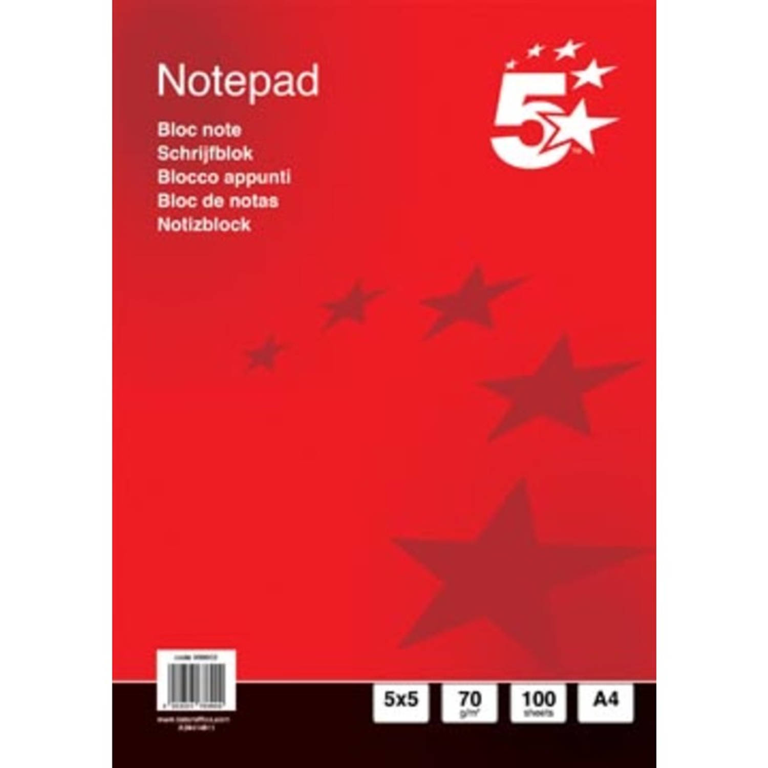 5 Star Business Notitieboek, Ft A4, 200 Bladzijden, 70 Gram