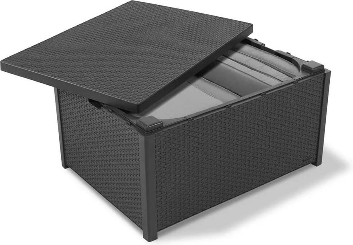 Allibert Arica Storage Bijzettafel 79 x 59 cm - Grijs