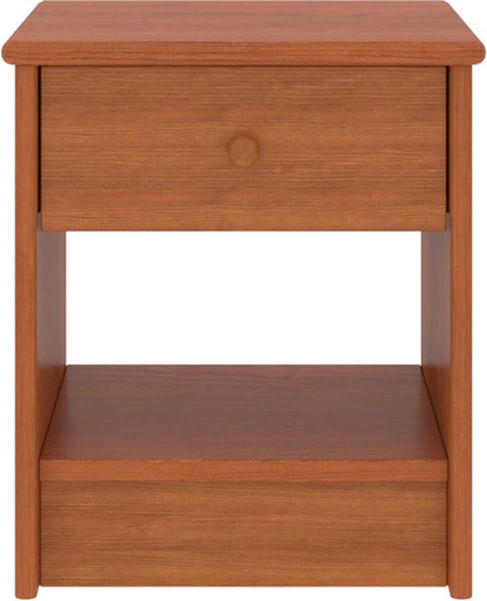 Vidaxl Nachtkastje 35x30x40 Cm Massief Grenenhout Honing - Bruin