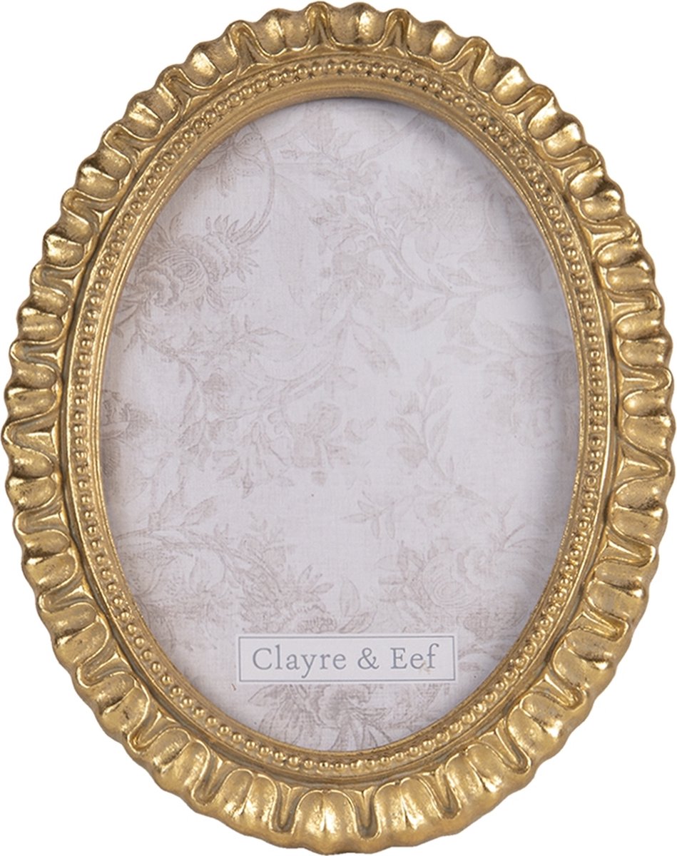 Clayre & Eef Fotolijst 2f0787 16*2*22 Cm / 13*18 Cm -kleurig - Goud