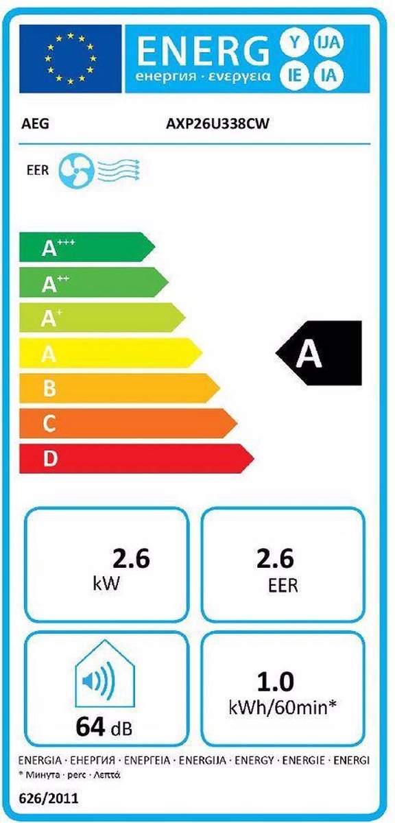 AEG AXP26U338CW - Wit