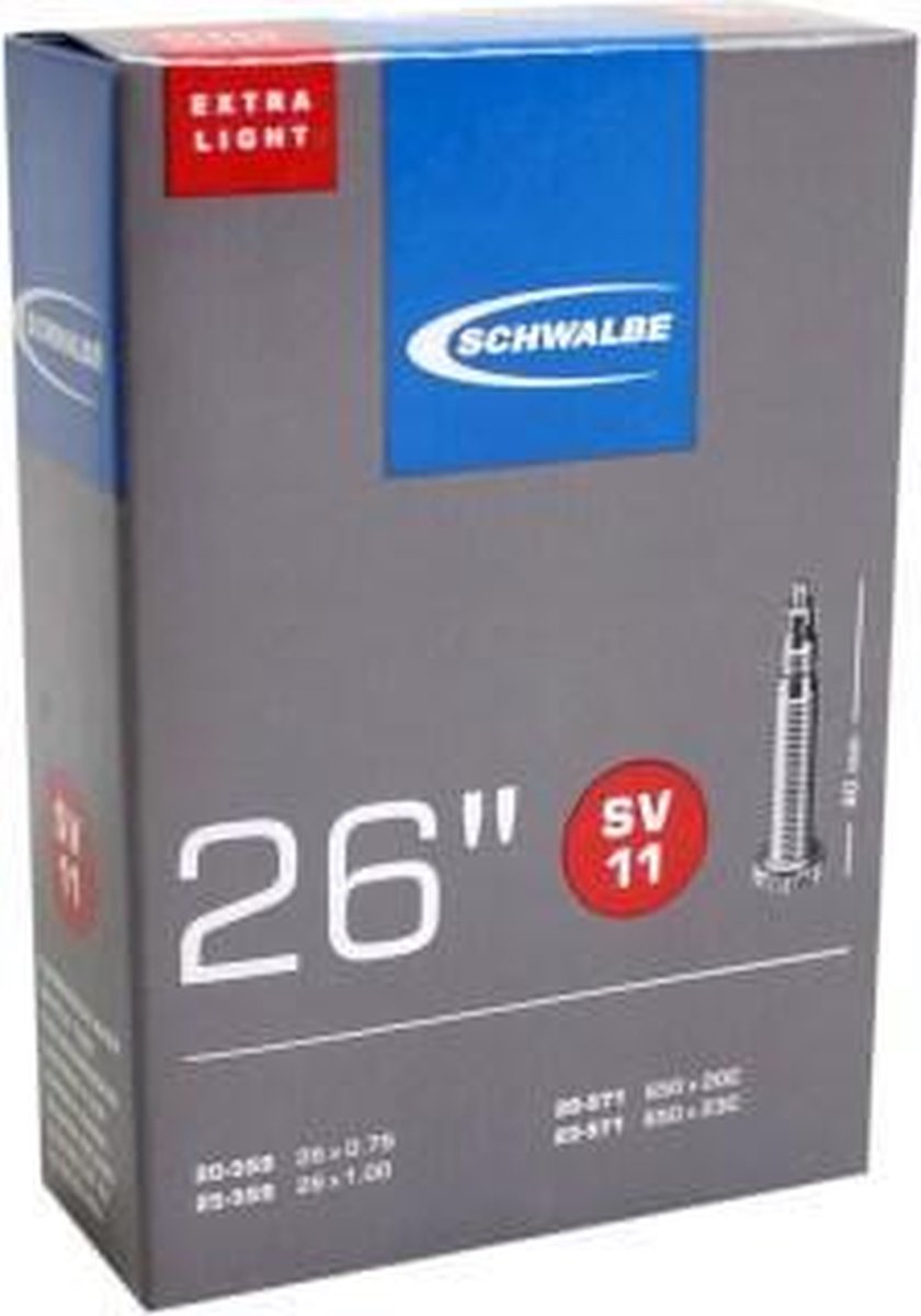 Schwalbe Binnenband Sv11 26 Inch (25-559/23-571) Fv 60 Mm - Zwart
