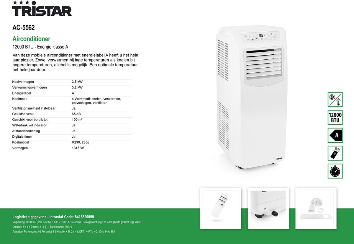 Tristar AC-5562 - Zwart