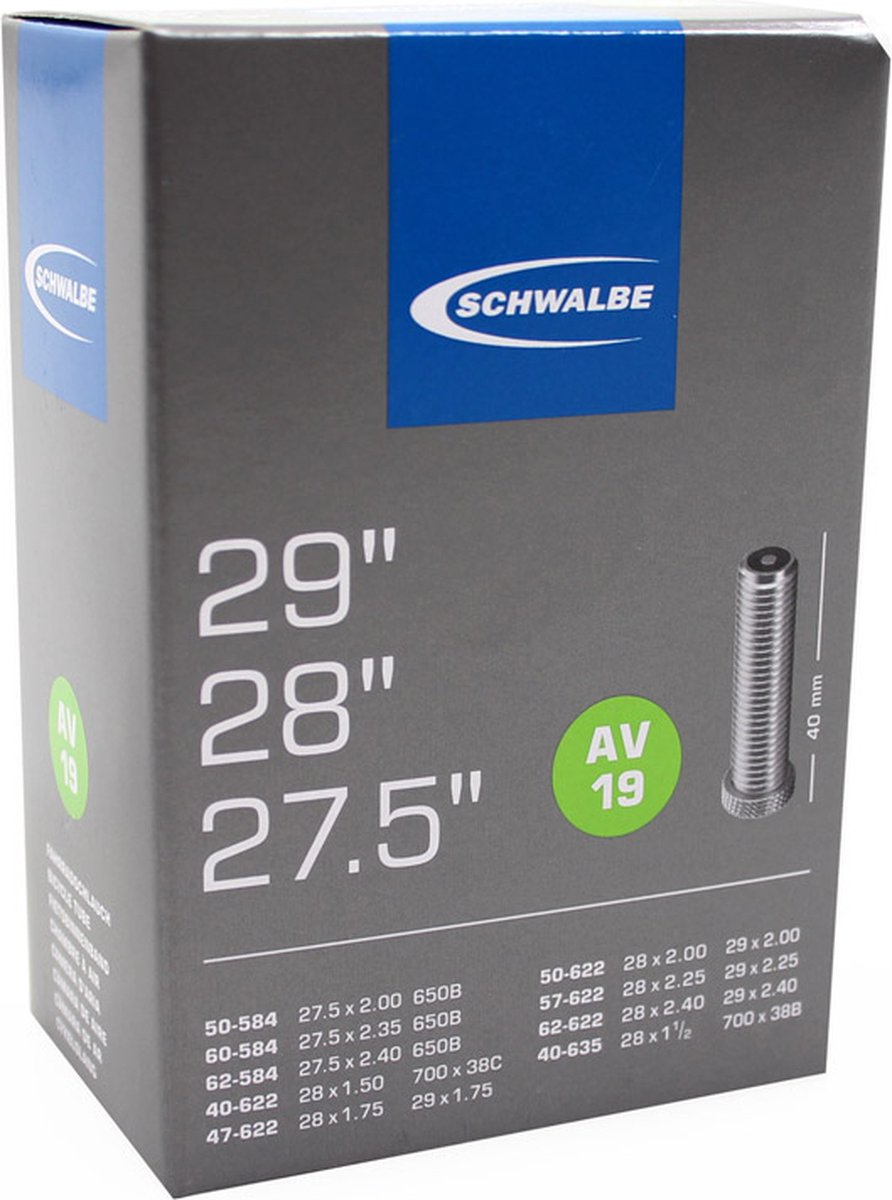 Schwalbe Binnenband 27.5/29 X 1.5/2.4 (40/62-584/635) Av 40 Mm - Zwart
