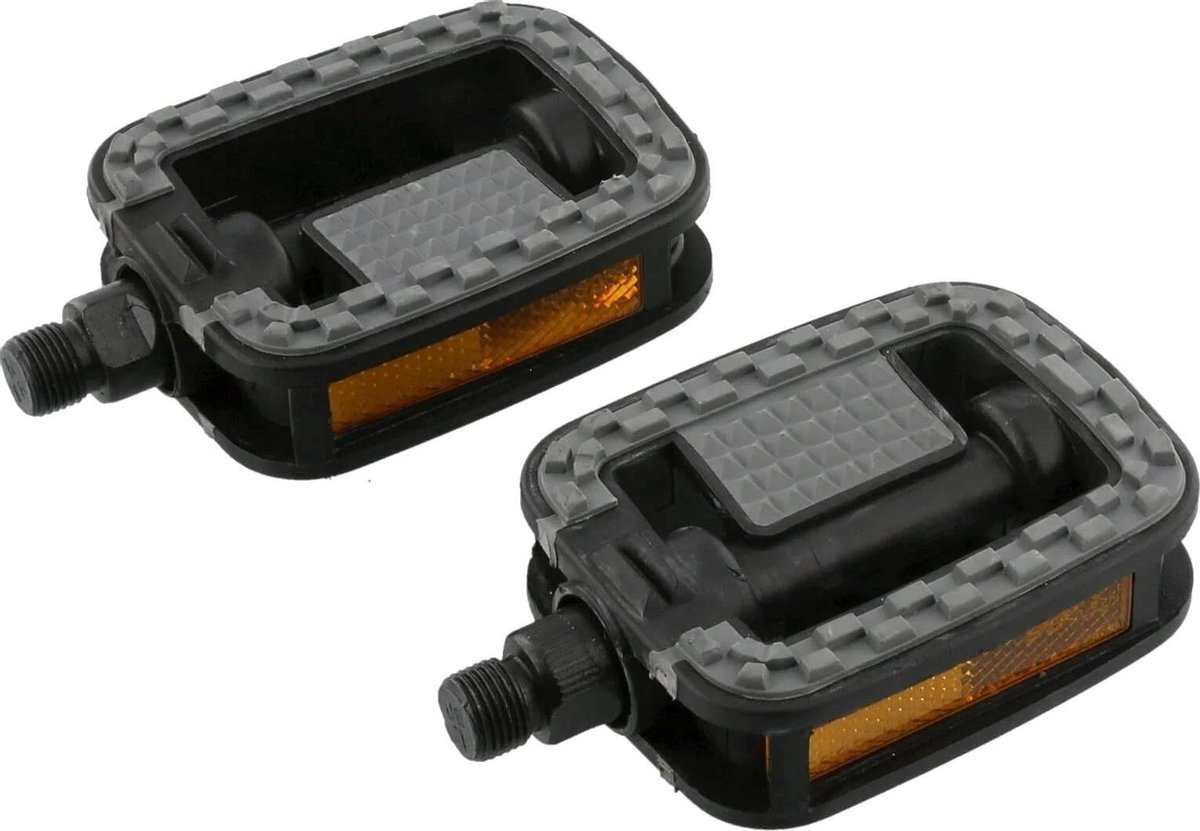 Simson Pedalen Set Metropool 9/16 Inch/zwart - Grijs