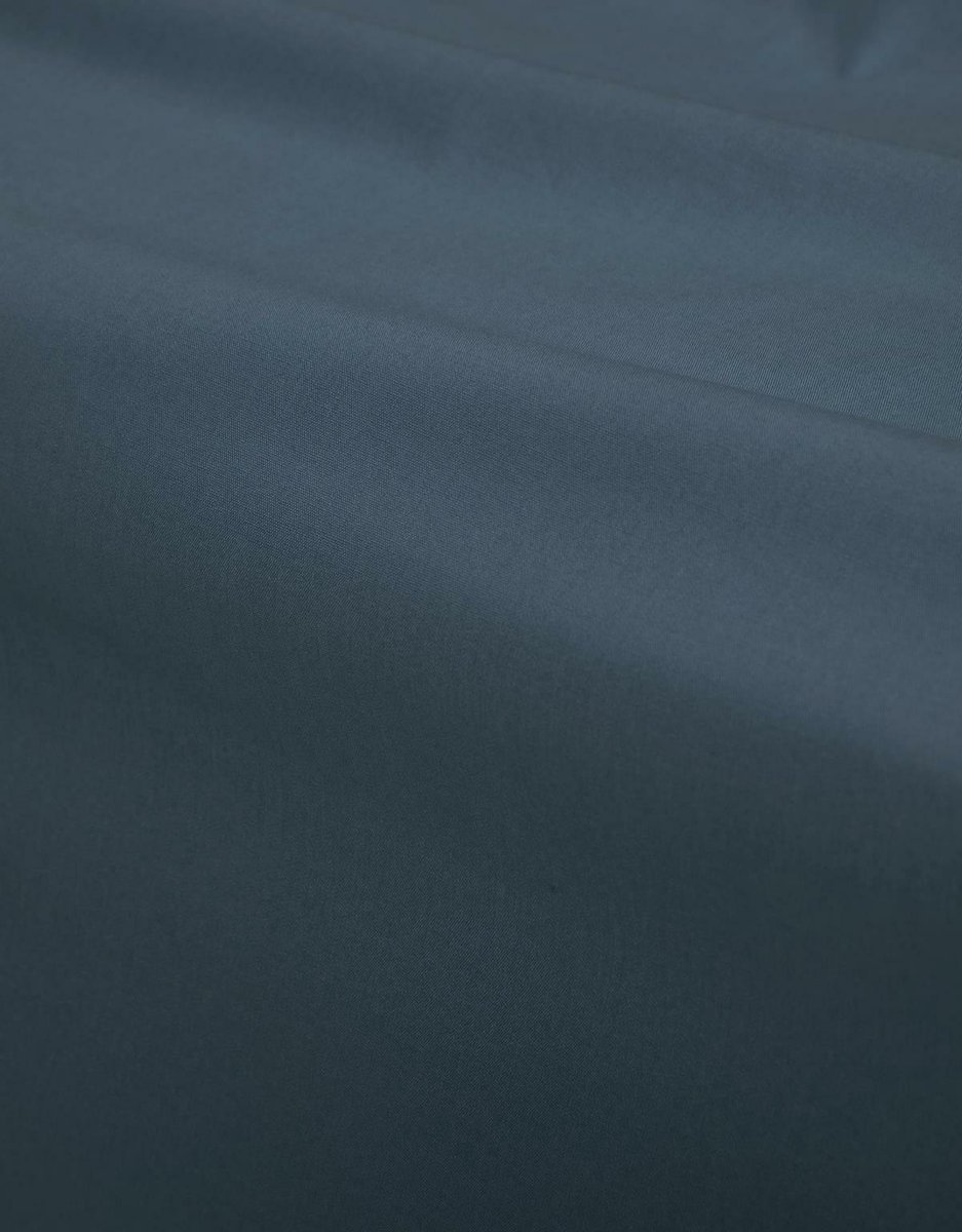 Essenza Premium Percale Katoen Hoeslaken Extra Hoog - 100% Percale Katoen - 1-persoons (90x200 Cm) - Stone Blue - Blauw