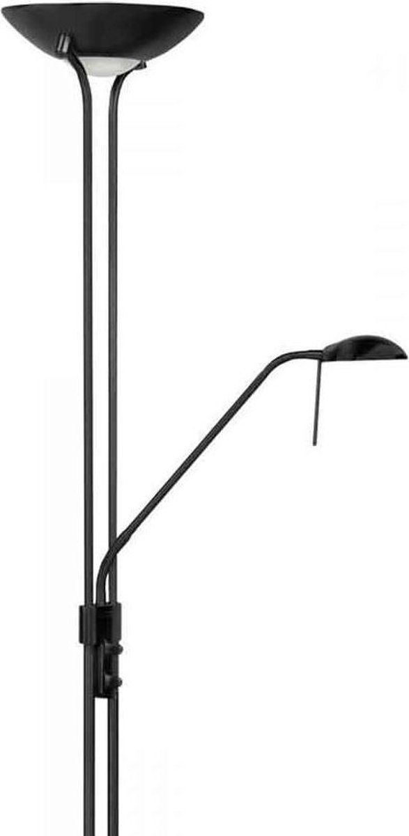 Highlight Vloerlamp New Luna H 180 Cm 24 + 5 Watt - Zwart