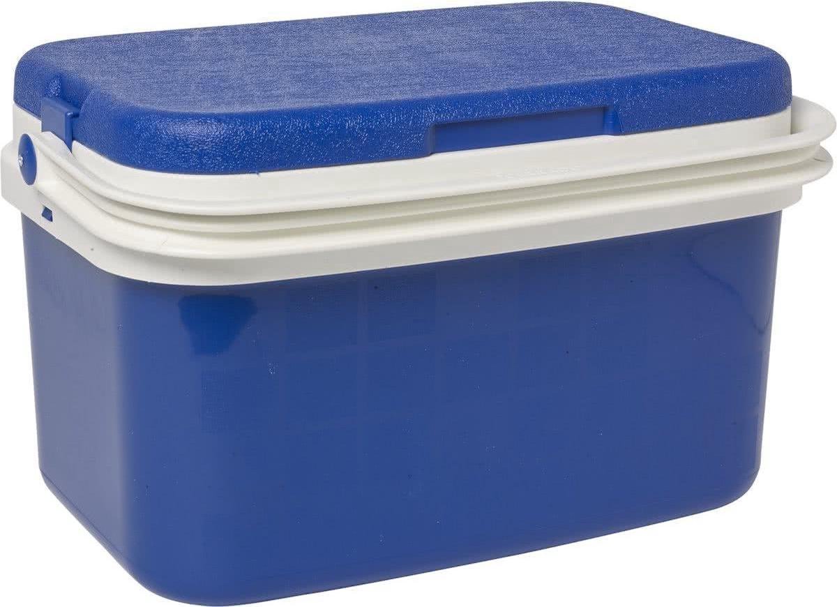 Gerimport - Koelbox - 43 X 29 X 26 Cm - 16l - Strandkoelbox - - Blauw