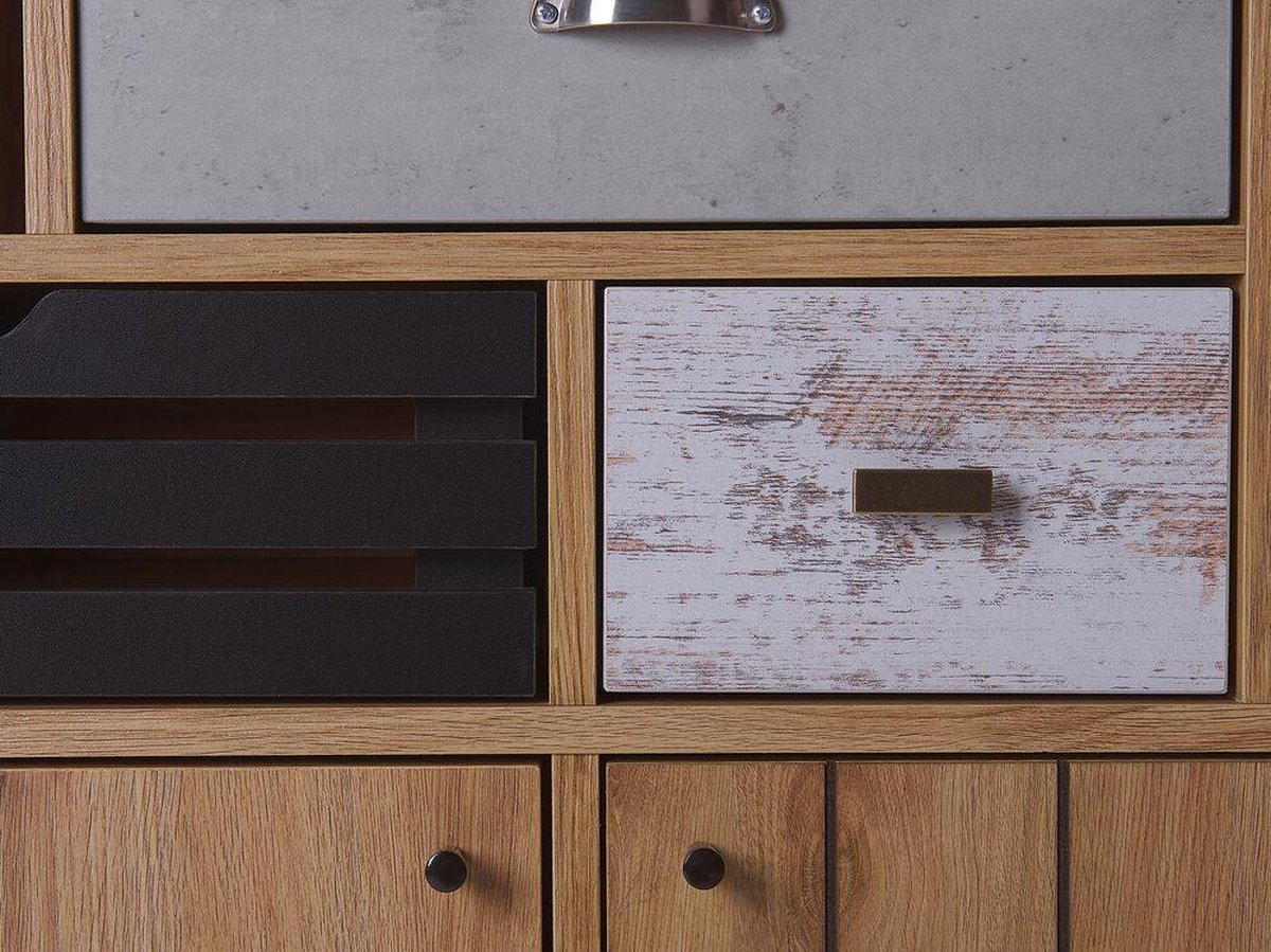 Beliani Kyle Sideboard Vezelplaat 40 X 80 Cm - Bruin