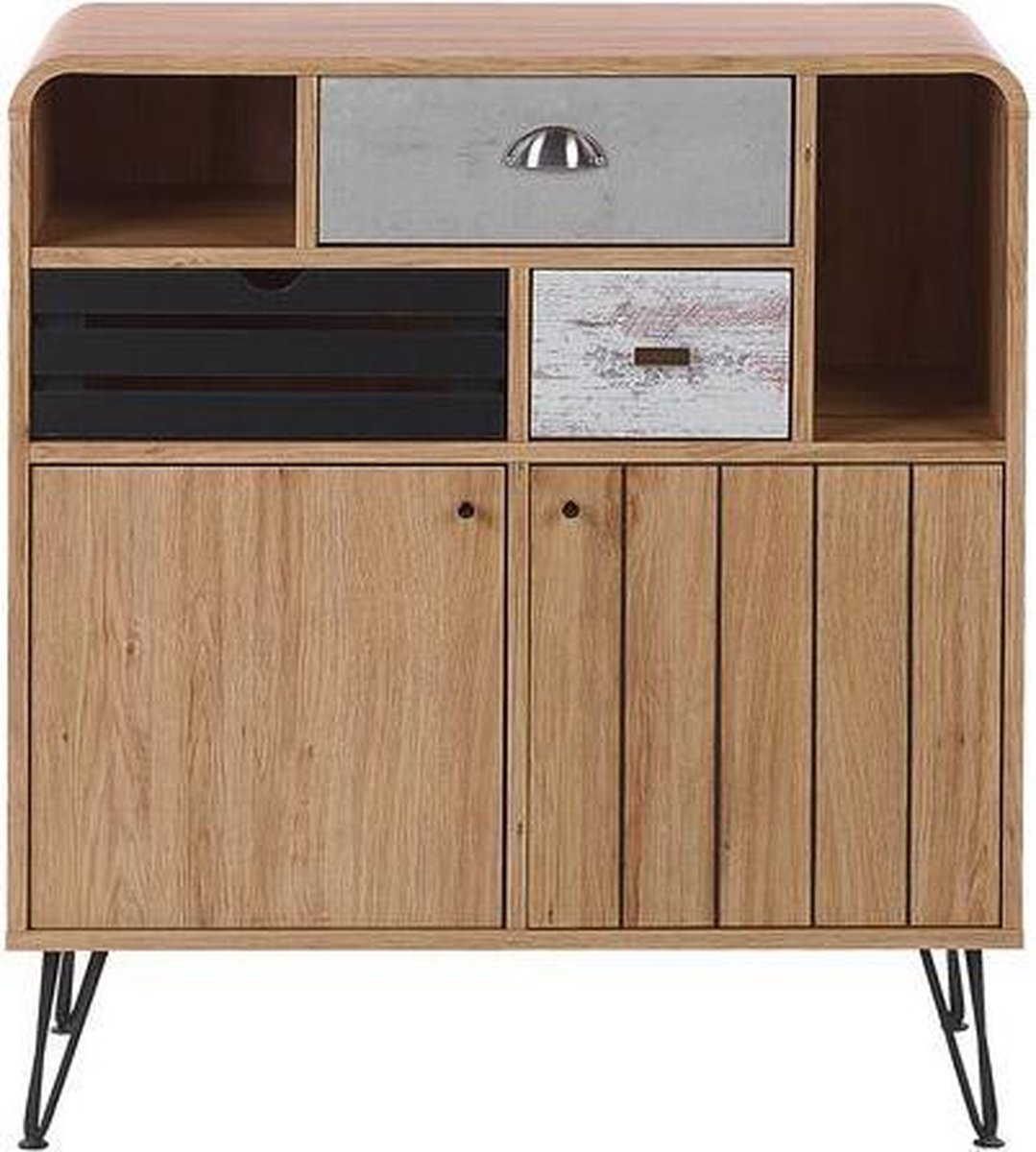 Beliani Kyle Sideboard Vezelplaat 40 X 80 Cm - Bruin