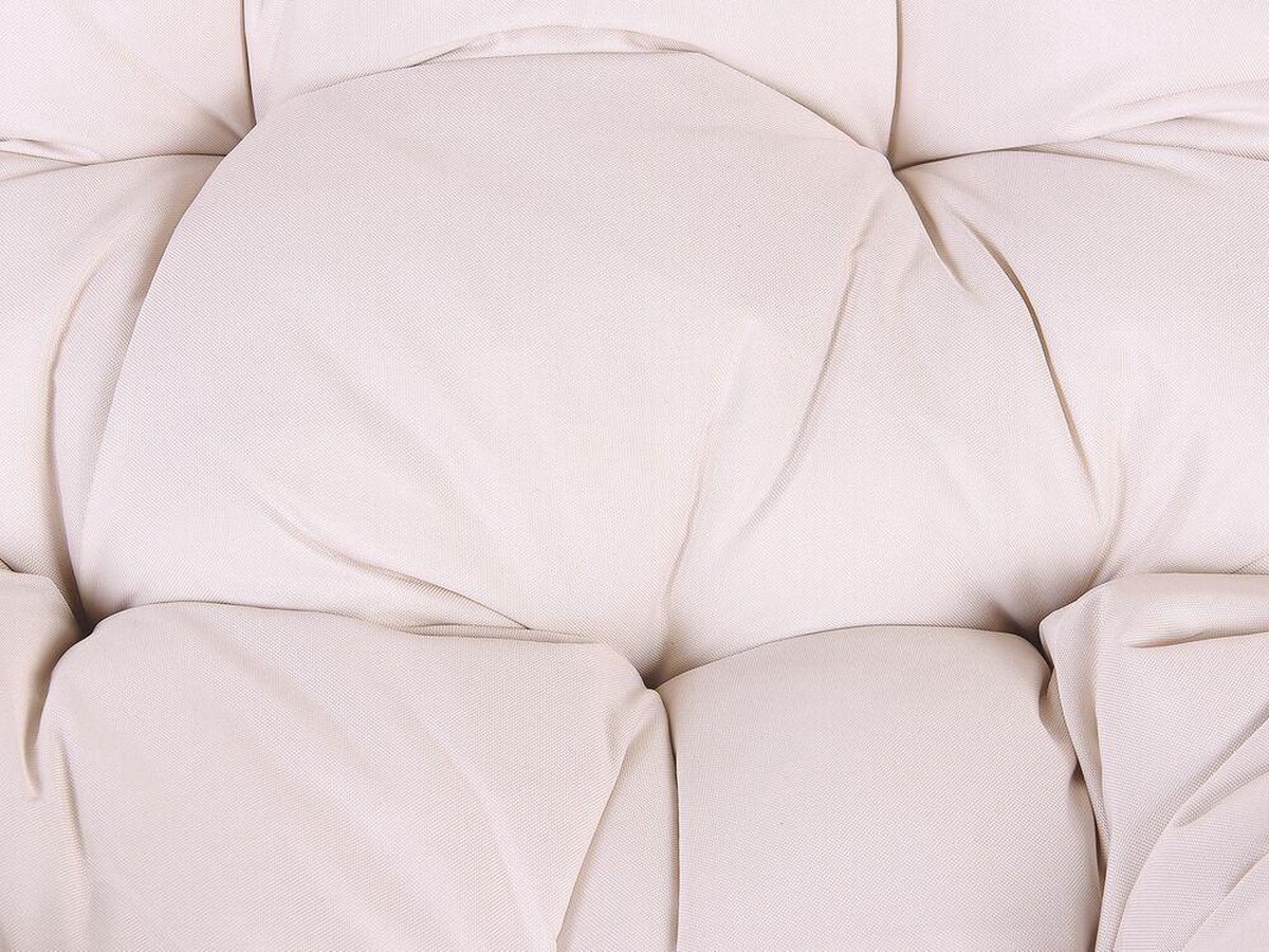 Beliani Atri Ii Hangstoel Pe Rotan 80 X 83 Cm - Beige