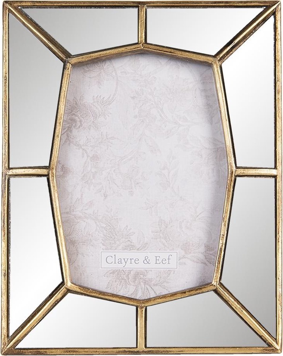 Clayre & Eef Fotolijst 2f0789 19*2*24 Cm / 13*18 Cm -kleurig - Goud