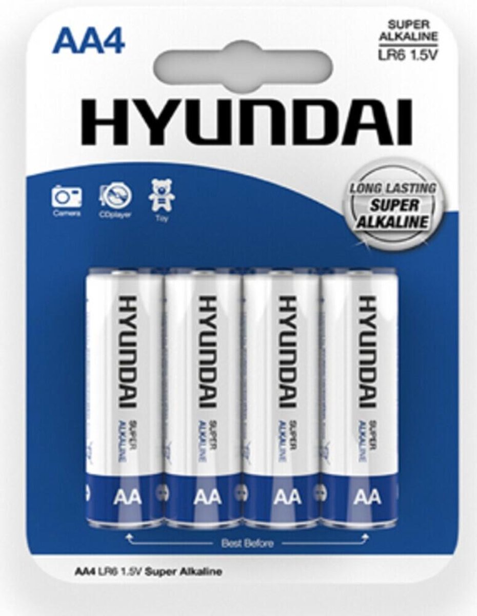 Hyundai - Super Alkaline Aa Batterijen - 4 Stuks