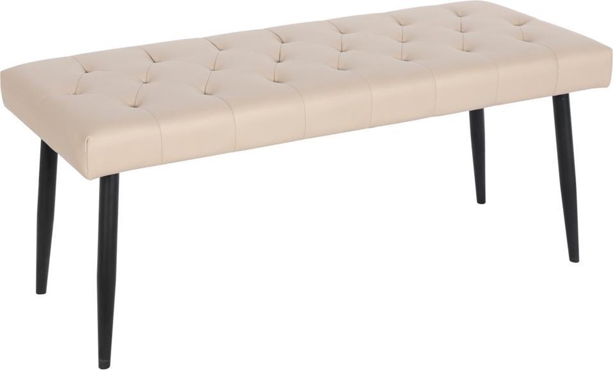 Beliani Essonne Voetenbank Kunstleer 43 X 104 Cm - Beige