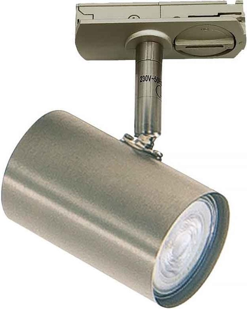 Highlight Railsysteem Trackline 150 Cm + 4 Cilinder Spots Mat Chroom - Silver