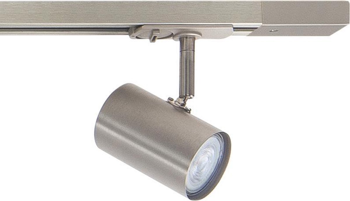 Highlight Railsysteem Trackline 150 Cm + 4 Cilinder Spots Mat Chroom - Silver