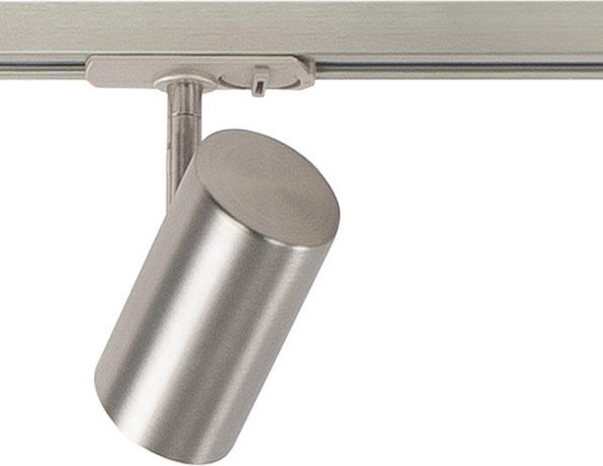 Highlight Railsysteem Trackline 150 Cm + 4 Cilinder Spots Mat Chroom - Silver