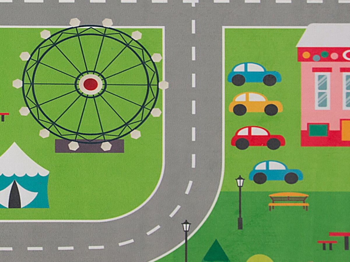 Beliani Seben Speelkleed Polyester 80 X 150 Cm - Groen