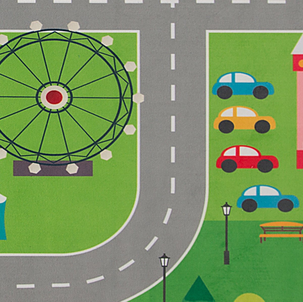 Beliani Seben Speelkleed Polyester 80 X 150 Cm - Groen