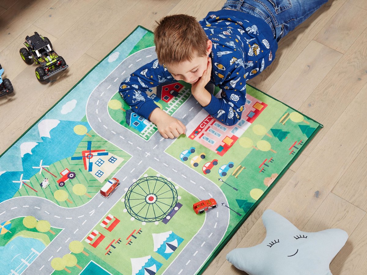 Beliani Seben Speelkleed Polyester 80 X 150 Cm - Groen