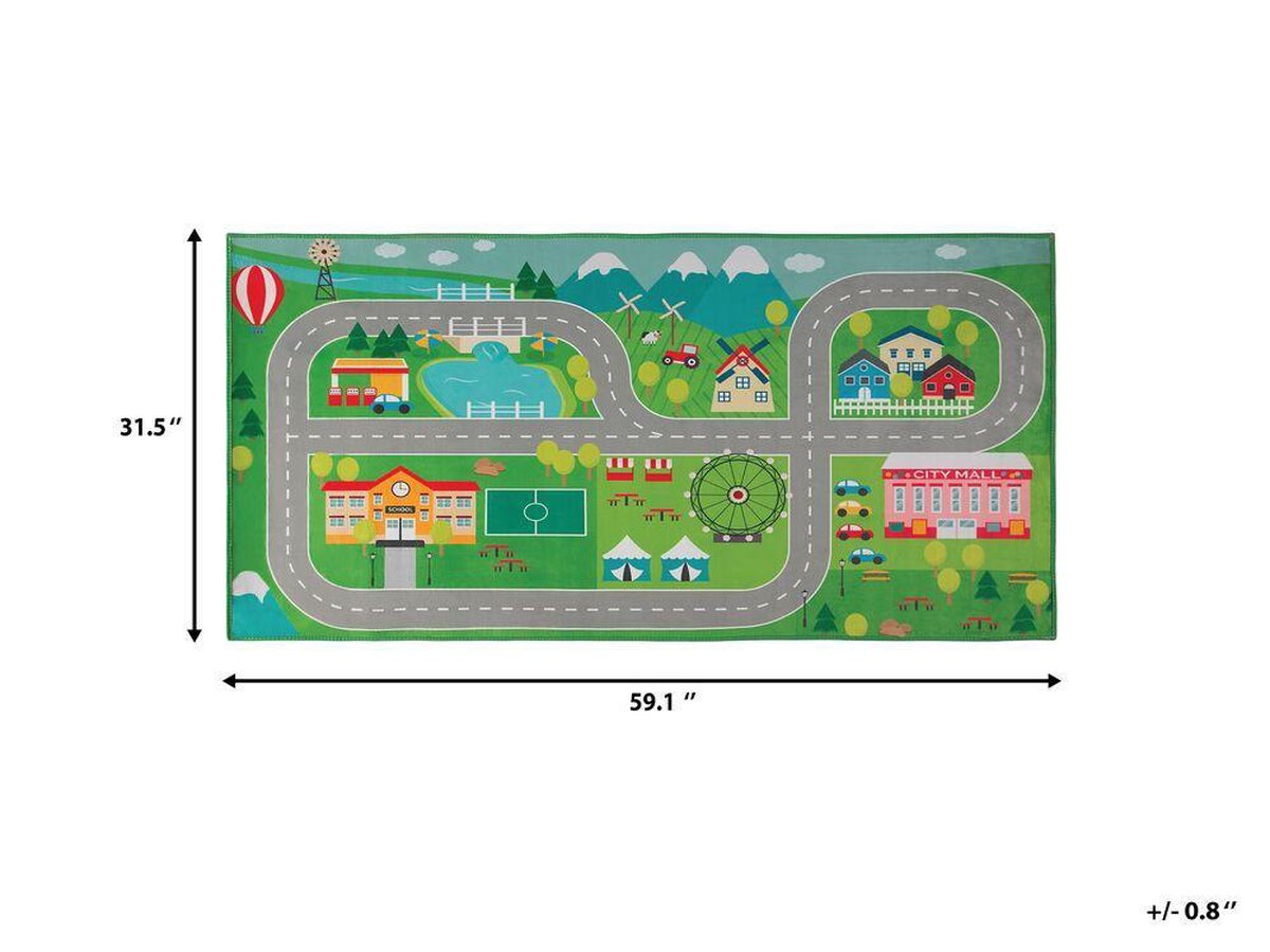 Beliani Seben Speelkleed Polyester 80 X 150 Cm - Groen