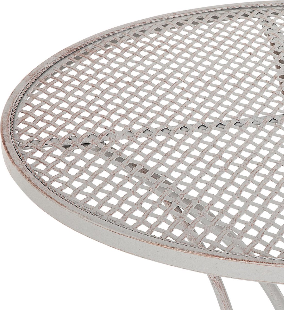 Beliani Cilento Balkontafel Metaal 71 X 71 Cm - Grijs