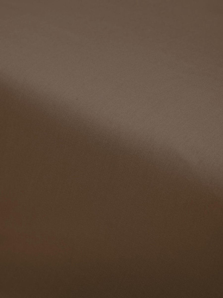 Essenza Hoeslaken Satijn Cafe Noir-2-persoons (140x200 Cm) - Bruin