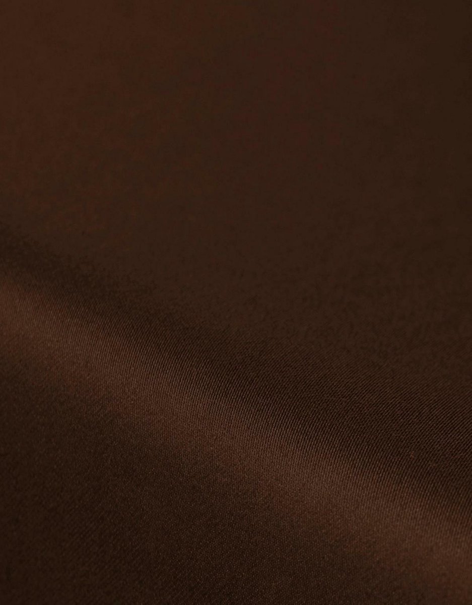 Essenza Hoeslaken Satijn Chocolate-1-persoons (90x210 Cm) - Bruin