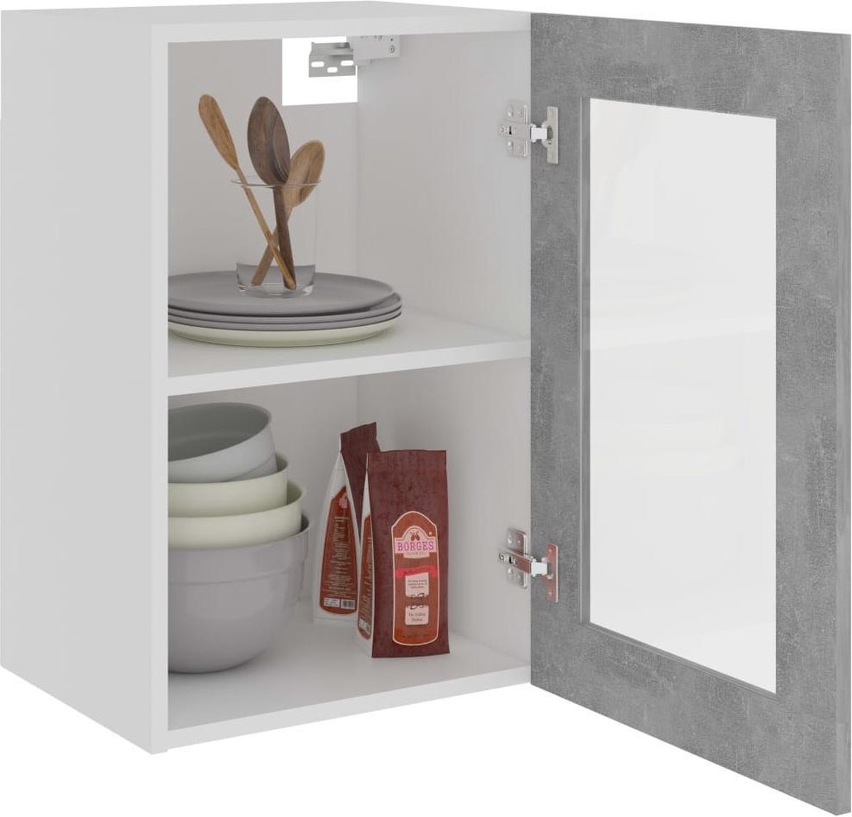 Vidaxl Hangkast 40x31x60 Cm Spaanplaat Beton - Grijs