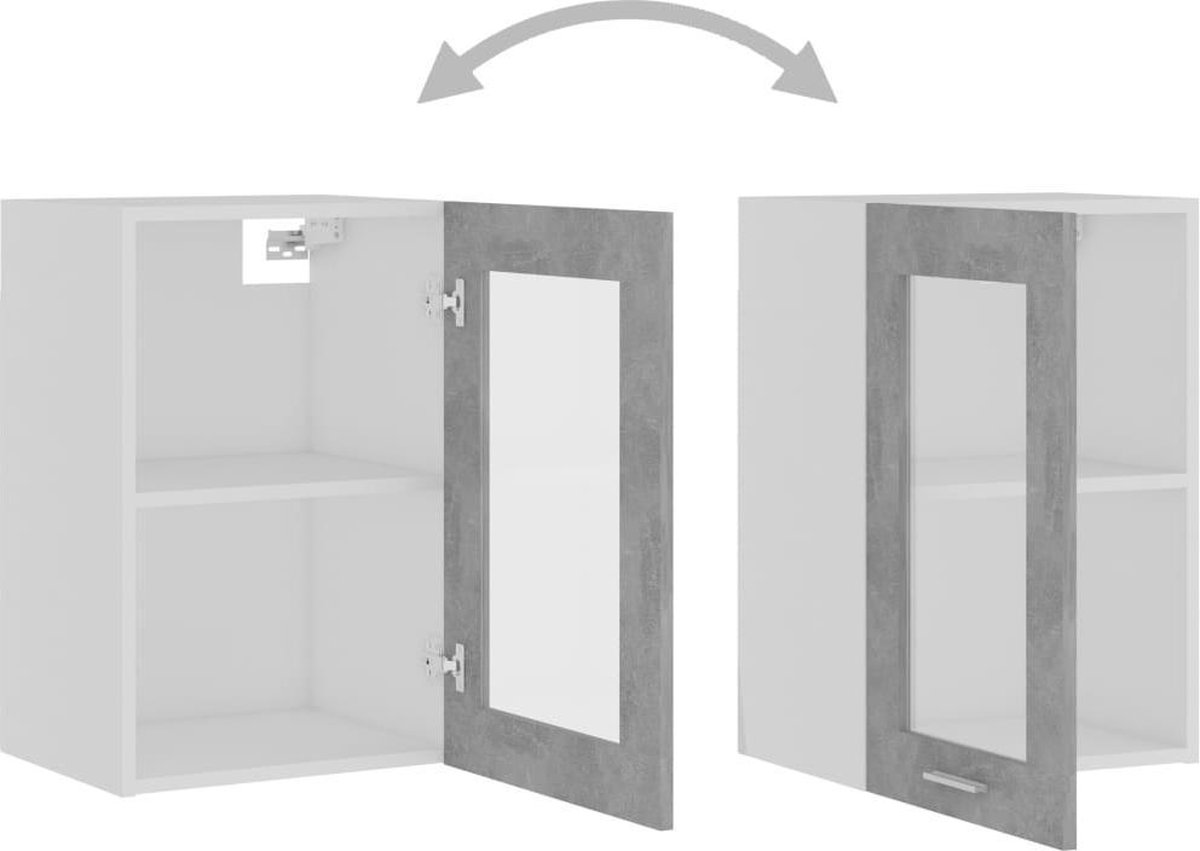 Vidaxl Hangkast 40x31x60 Cm Spaanplaat Beton - Grijs