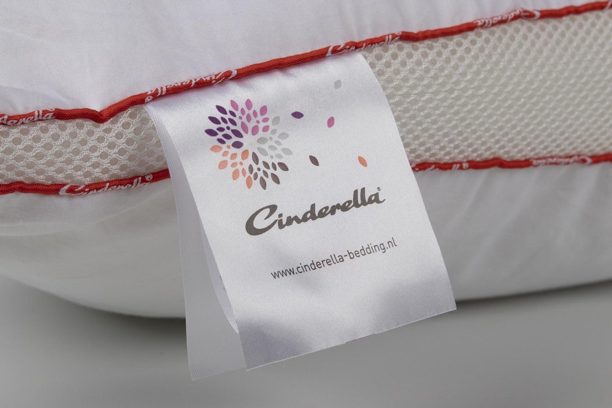 Cinderella Rondo Synthetisch Zacht Hoofdkussen - 100% Ecodown Holle Polyester Vezel - - Wit
