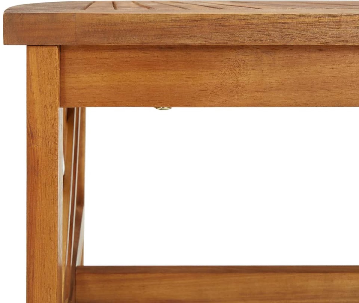 Vidaxl 2-delige Loungeset Met Kussens Massief Acaciahout - Bruin