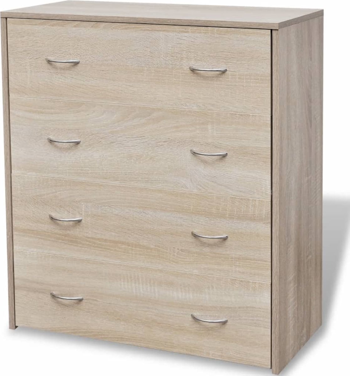 Vidaxl Dressoir Met 4 Lades 60x30,5x71 Cm Eikenkleur - Bruin