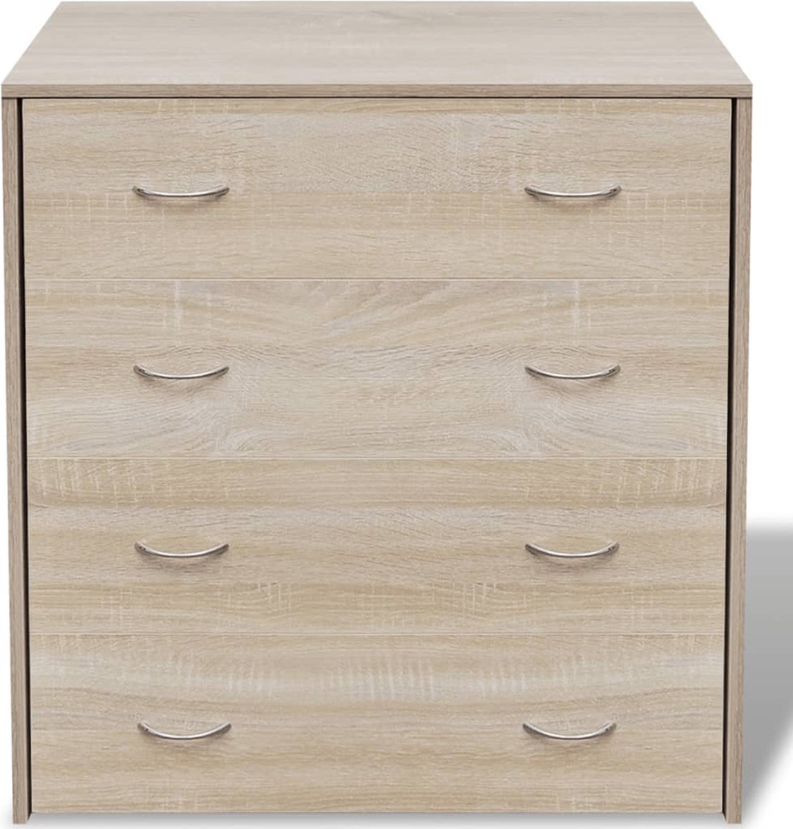 Vidaxl Dressoir Met 4 Lades 60x30,5x71 Cm Eikenkleur - Bruin