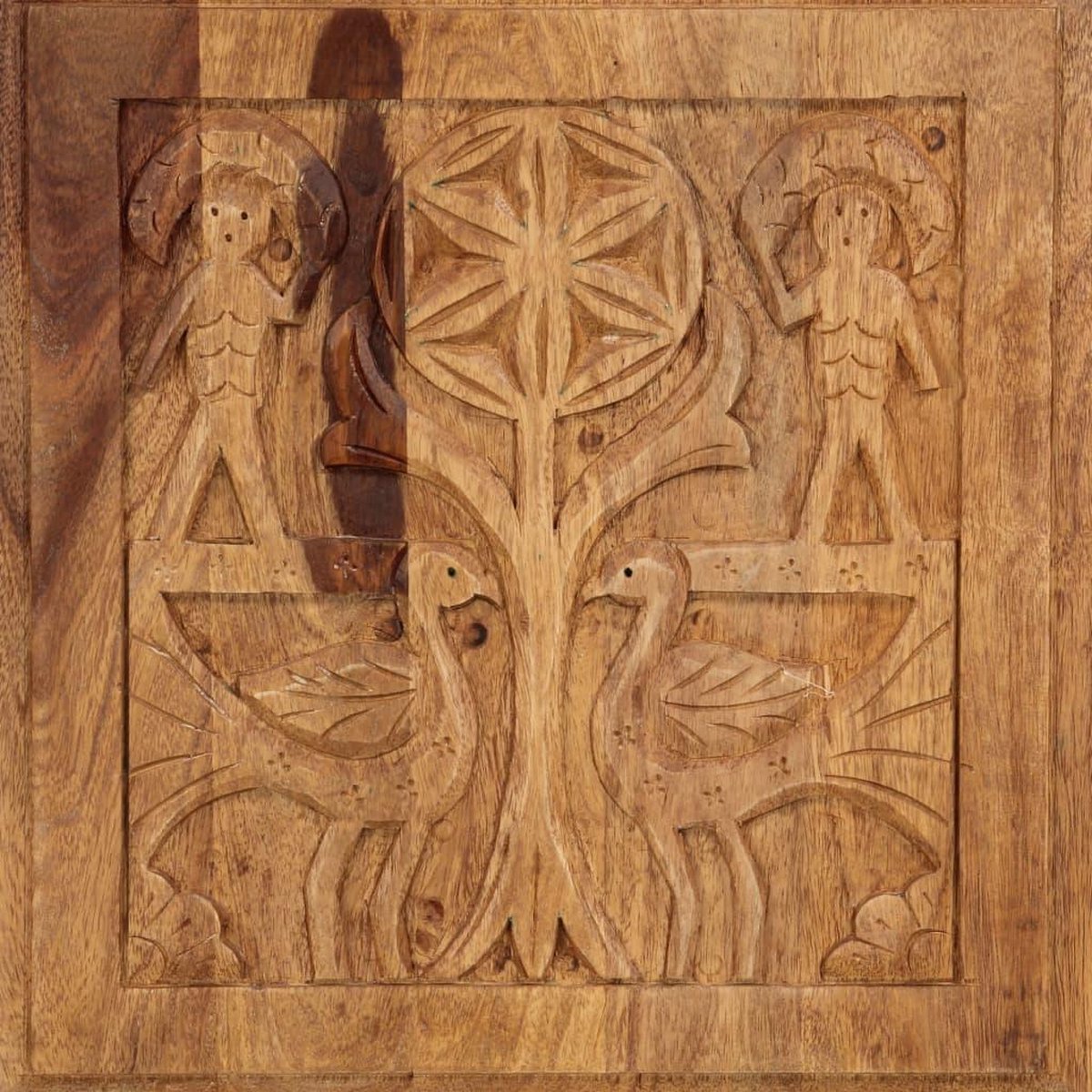 Vidaxl Dressoir 110x45x80 Cm Massief Sheeshamhout - Bruin