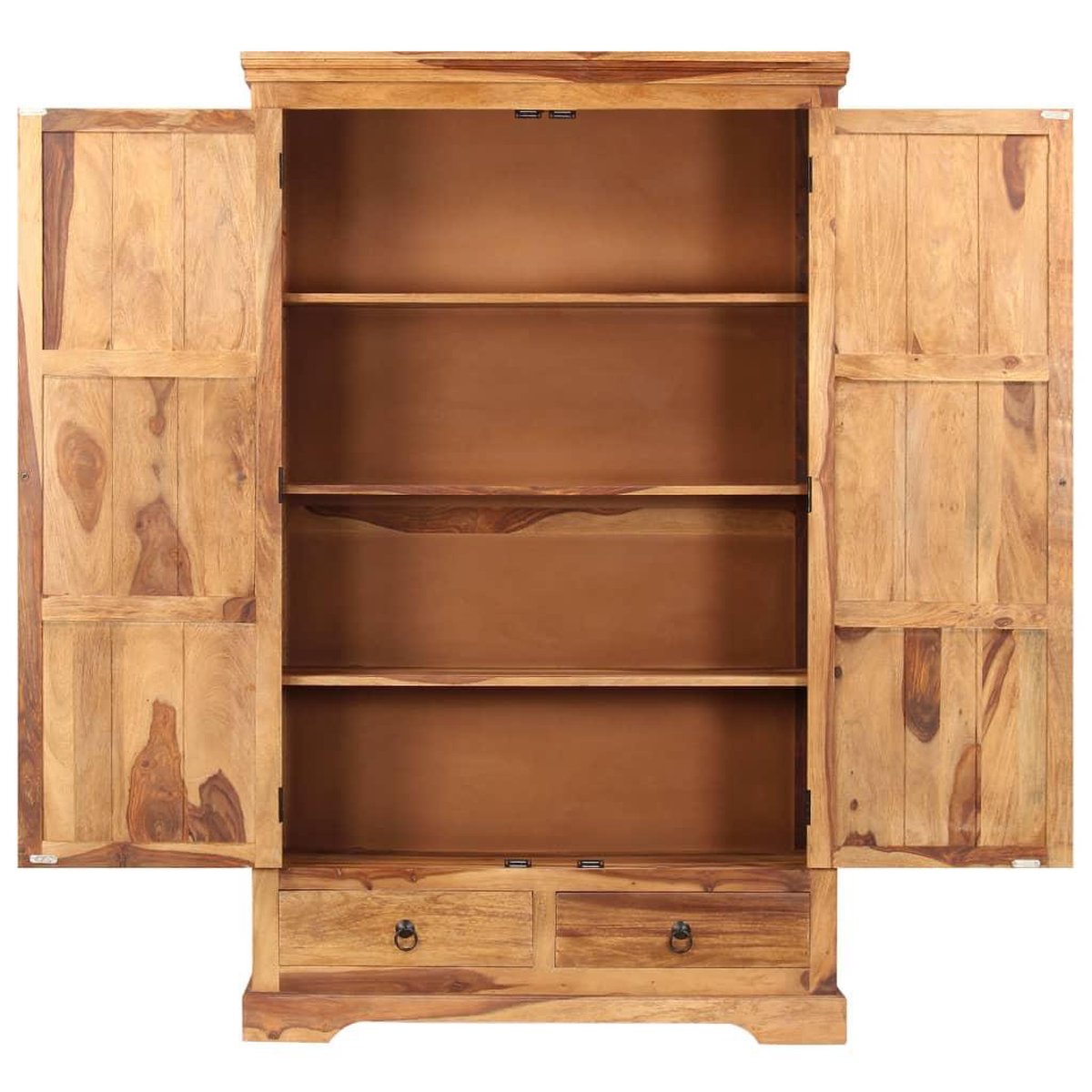 Vidaxl Dressoir 110x45x80 Cm Massief Sheeshamhout - Bruin