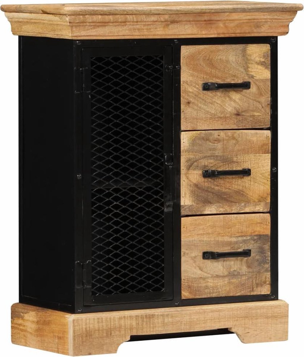 Vidaxl Dressoir 60x30x75 Cm Massief Mangohout - Bruin