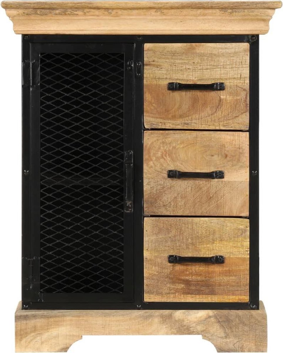 Vidaxl Dressoir 60x30x75 Cm Massief Mangohout - Bruin