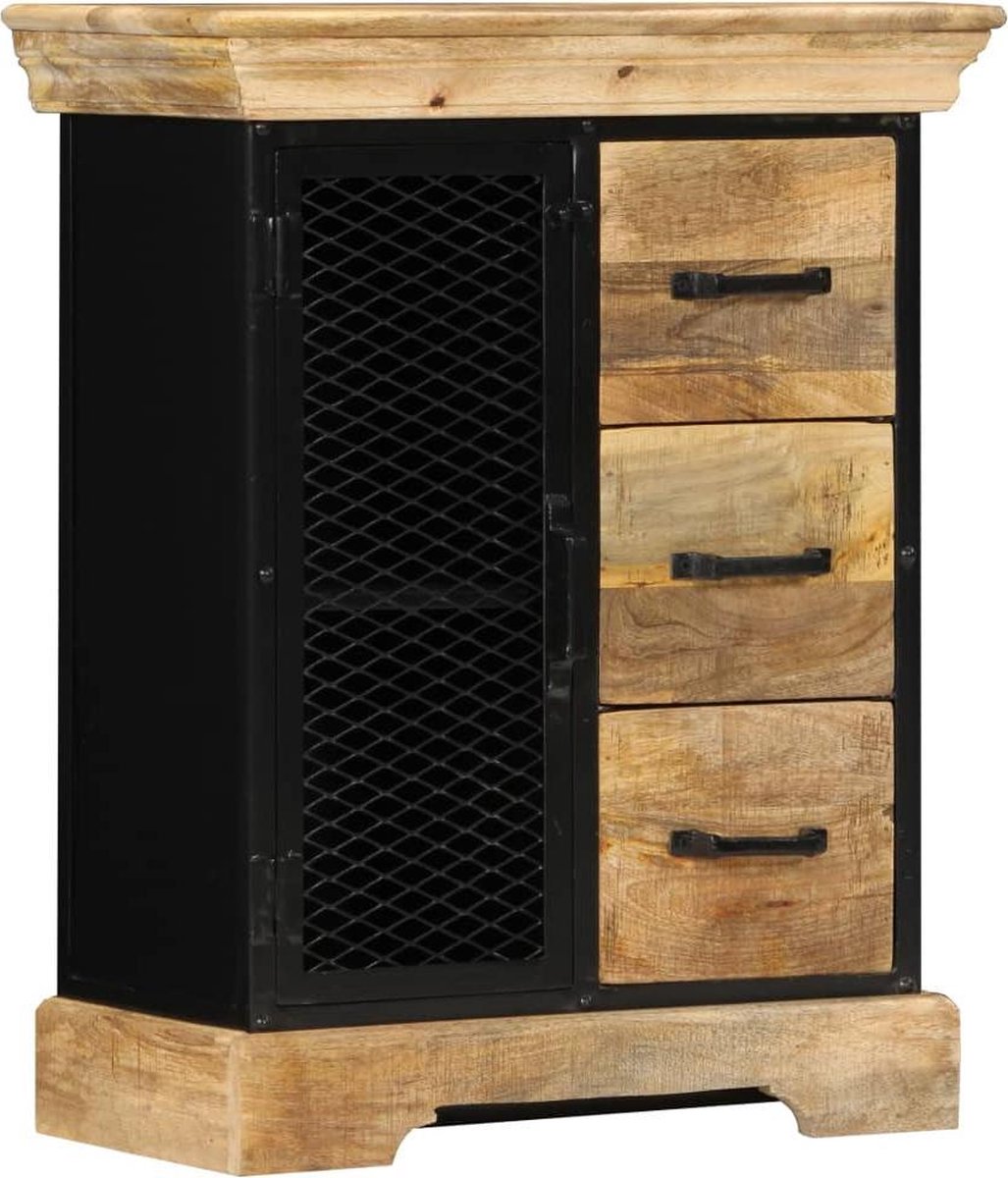 Vidaxl Dressoir 60x30x75 Cm Massief Mangohout - Bruin