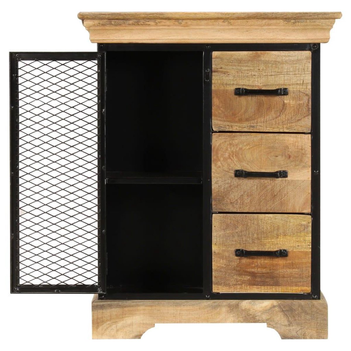 Vidaxl Dressoir 60x30x75 Cm Massief Mangohout - Bruin