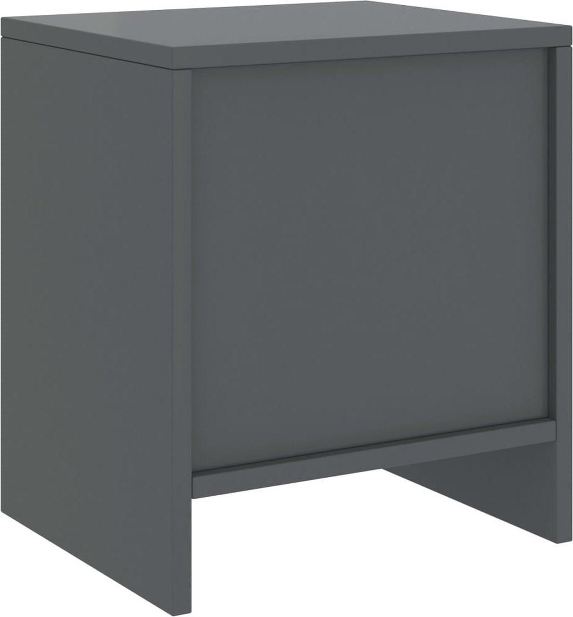 Vidaxl Nachtkastjes 2 St 35x30x40 Cm Massief Grenenhout Donker - Grijs