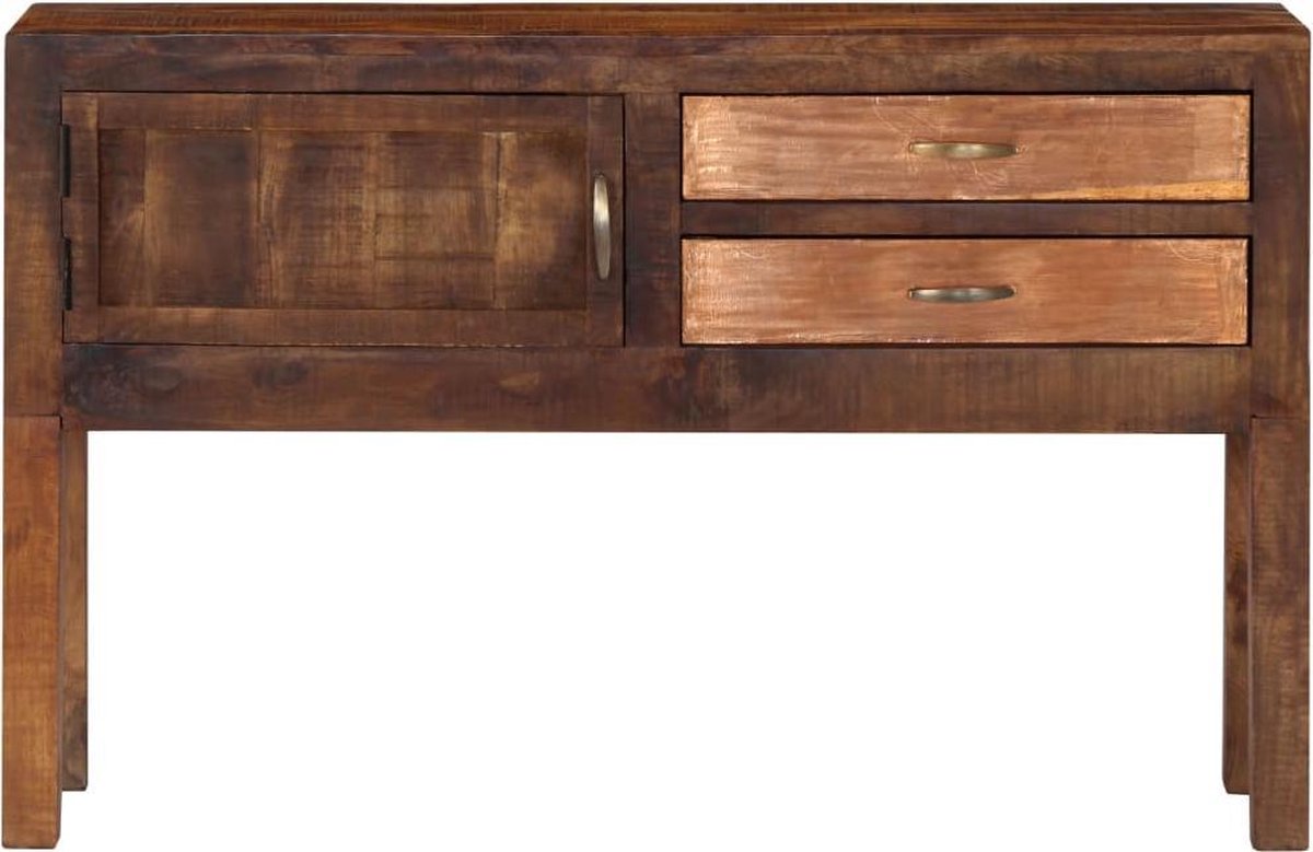 Vidaxl Dressoir 118x30x75 Cm Massief Mangohout - Bruin