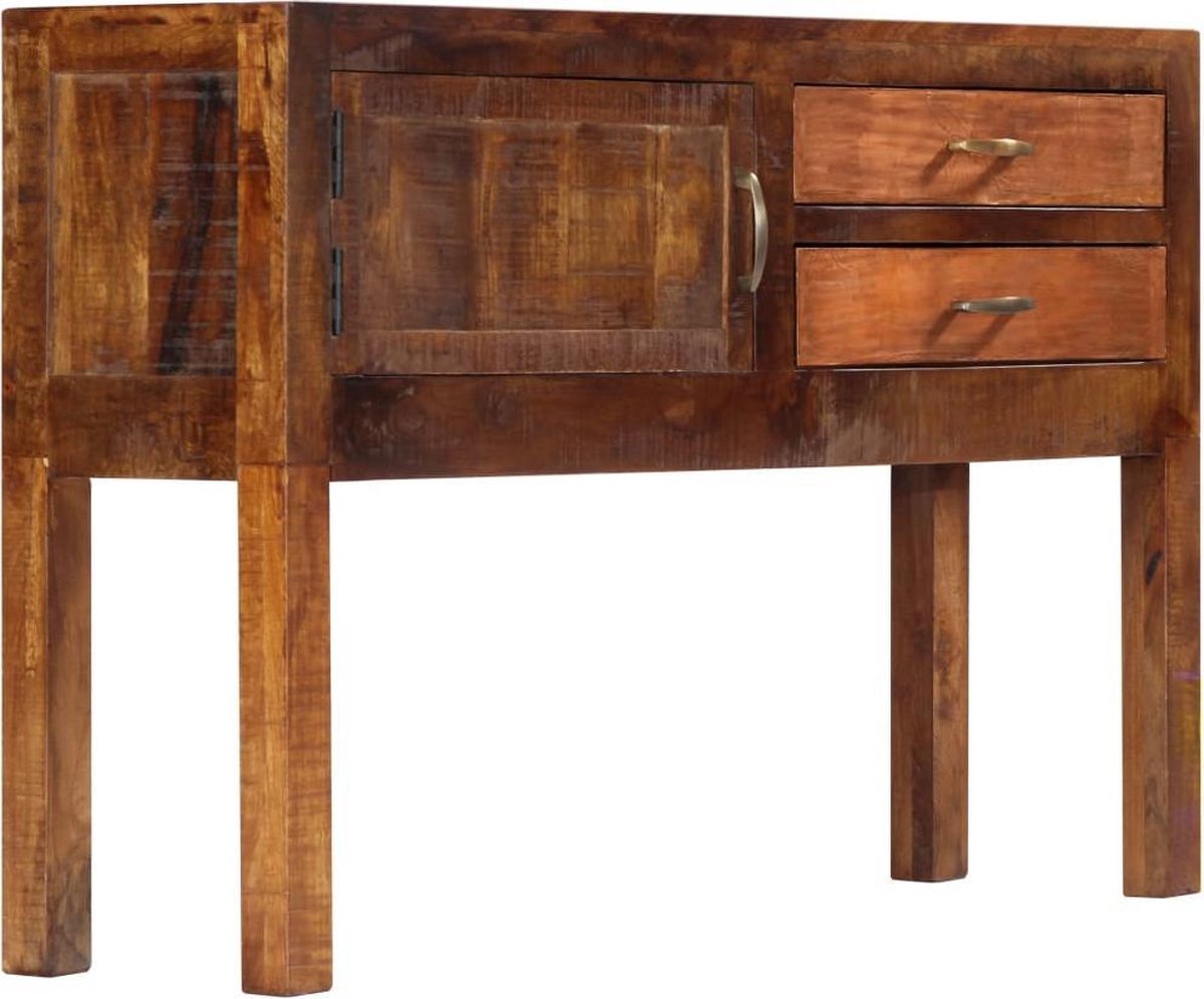 Vidaxl Dressoir 118x30x75 Cm Massief Mangohout - Bruin