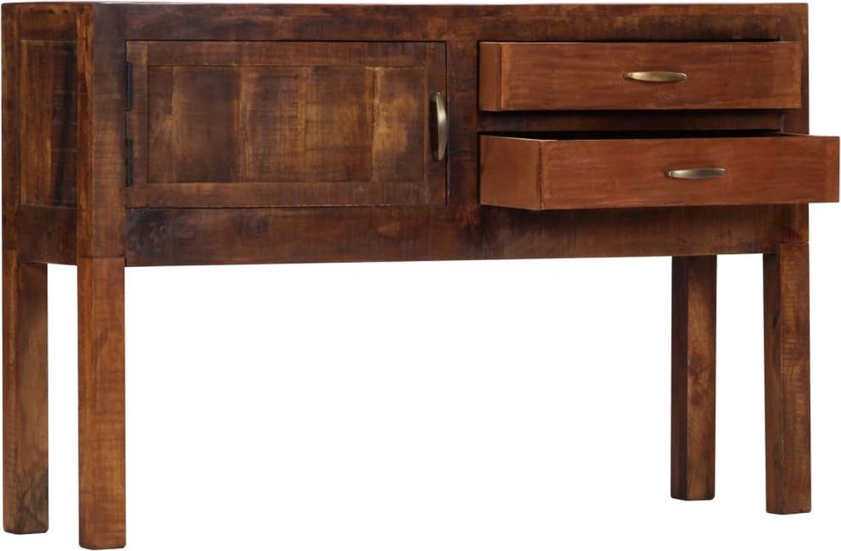 Vidaxl Dressoir 118x30x75 Cm Massief Mangohout - Bruin